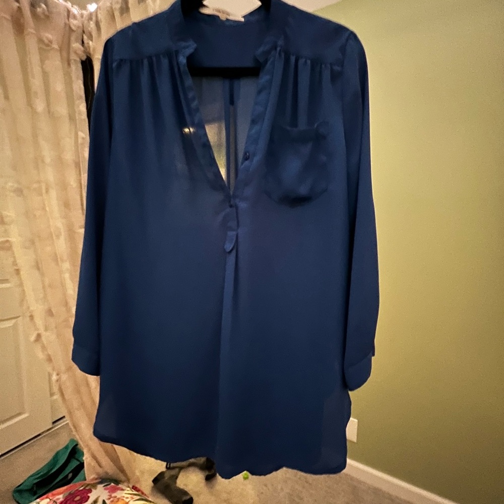 Chic Navy Women's Blouse